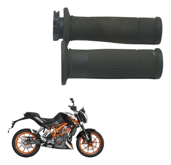 Par Manoplas C/avaria Ktm Duke 200 12-17 Original Preto
