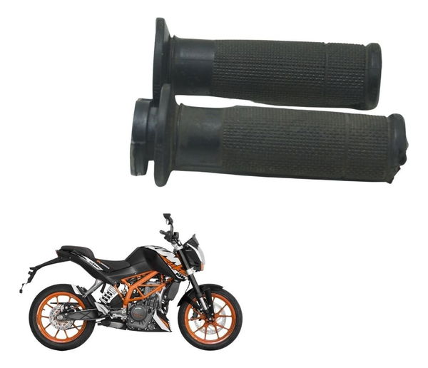 Par Manoplas C/avaria Ktm Duke 200 12-17 Original Preto