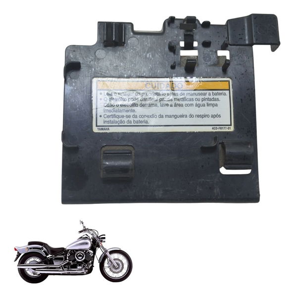 Tampa Caixa Bateria Yamaha Drag Star Xvs 650 98-08 Original Tampa Caixa Bateria Yamaha Drag Star Xvs 650 98-08 Original