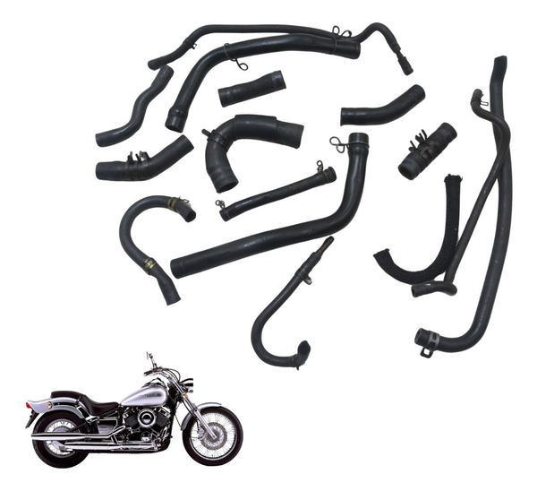 Kit Mangueiras Yamaha Drag Star Xvs 650 98-08 Original Kit Mangueiras Yamaha Drag Star Xvs 650 98-08 Original