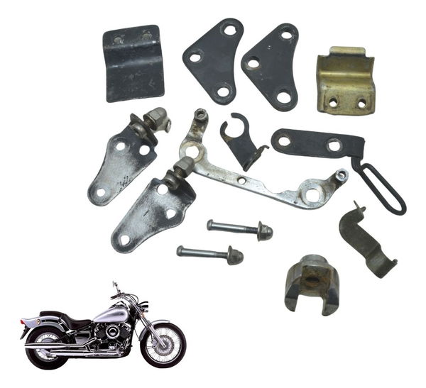 Kit Suporte Diversos Yamaha Drag Star Xvs 650 98-08 Original Kit Suporte Diversos Yamaha Drag Star Xvs 650 98-08 Original