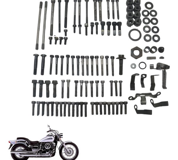 Kit Parafuso Motor Yamaha Drag Star Xvs 650 98-08 Original