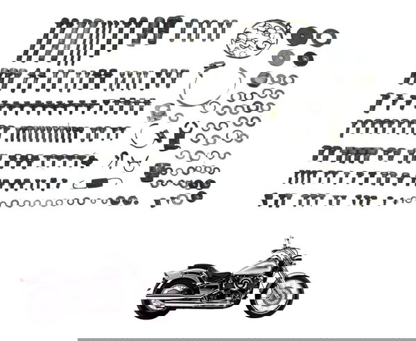 Kit Parafuso Diversos Yamaha Drag Star Xvs 650 98-08 Origina Kit Parafuso Diversos Yamaha Drag Star Xvs 650 98-08 Origina