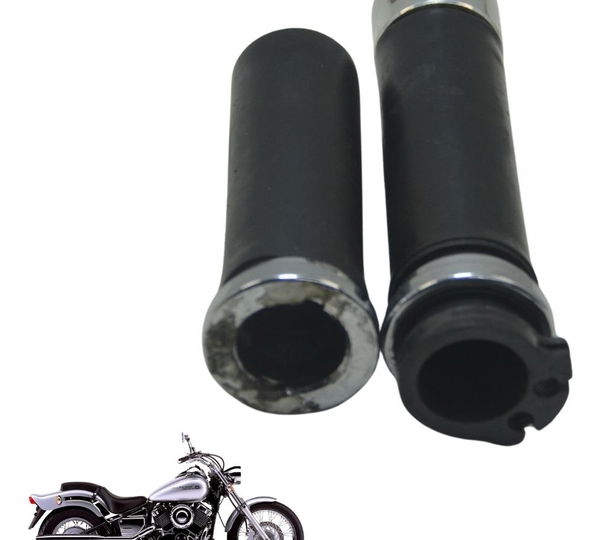 Par Manoplas Yamaha Drag Star Xvs 650 98-08 Preto