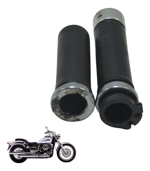 Par Manoplas Yamaha Drag Star Xvs 650 98-08 Preto