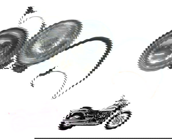 Par Farol Auxil C/det Dalavas Yamaha Drag Star Xvs 650 98-08