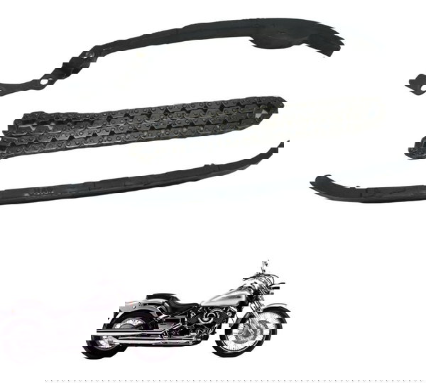 Kit Guia Tensor Corrente Coma Yamaha Drag Star Xvs 650 98-08