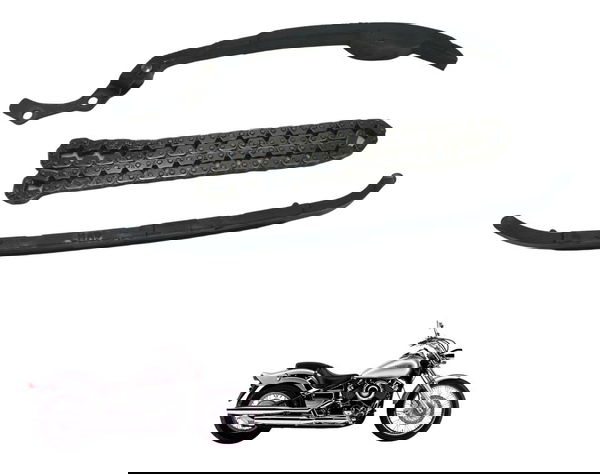 Kit Guia Tensor Corrente Coma Yamaha Drag Star Xvs 650 98-08