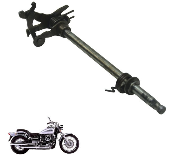 Eixo Seletor Marcha Completo Yamaha Drag Star Xvs 650 98-08