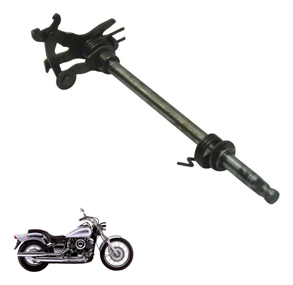 Eixo Seletor Marcha Completo Yamaha Drag Star Xvs 650 98-08