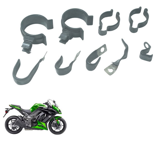 Kit Abraçadeiras Kawasaki Ninja 1000 10-13 Original