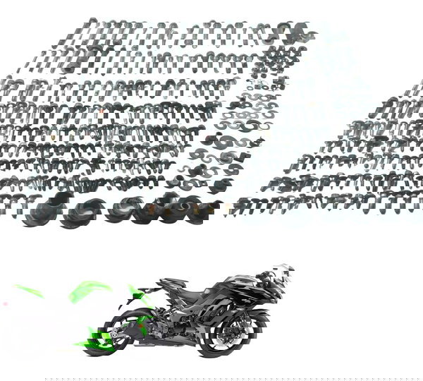 Kit Parafusos Diversos Kawasaki Ninja 1000 10-13 Original