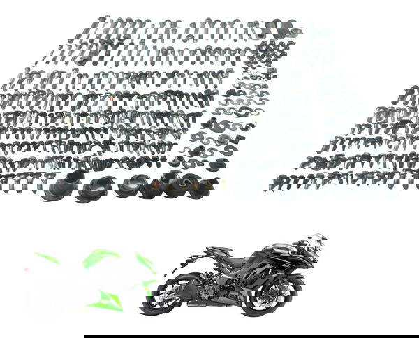 Kit Parafusos Diversos Kawasaki Ninja 1000 10-13 Original Kit Parafusos Diversos Kawasaki Ninja 1000 10-13 Original