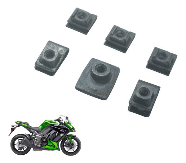 Kit Presilhas Carenagem Diversas Kawasaki Ninja 1000 10-13 Kit Presilhas Carenagem Diversas Kawasaki Ninja 1000 10-13