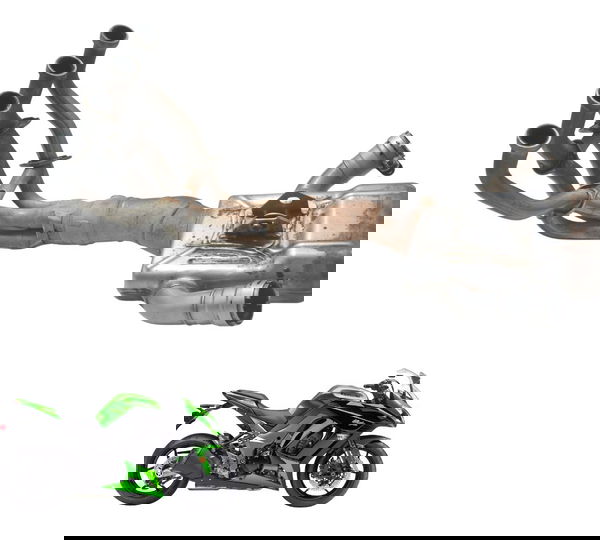 Curva Catalizador Escape C/ Detalh Kawasaki Ninja 1000 10-13