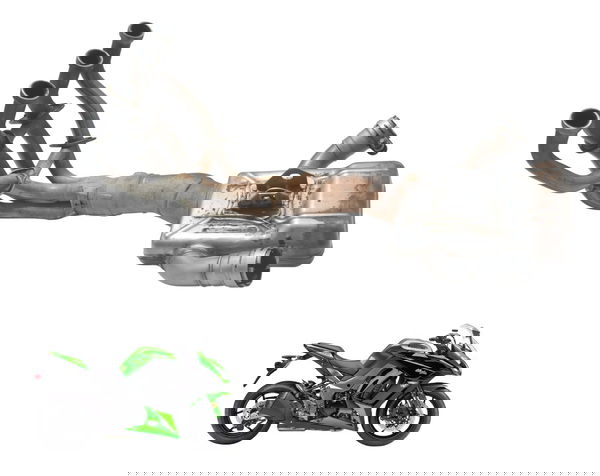 Curva Catalizador Escape C/ Detalh Kawasaki Ninja 1000 10-13 Curva Catalizador Escape C/ Detalh Kawasaki Ninja 1000 10-13