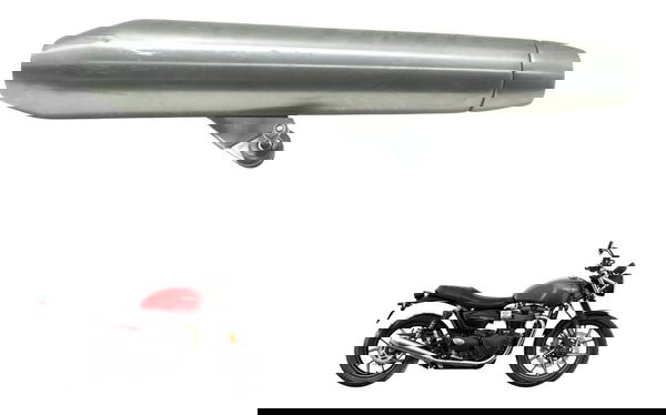 Ponteira Escape Esq C/detal Triumph Street Twin 900 16-22