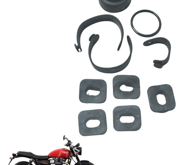 Kit Coxim Borrachas Diversos Triumph Street Twin 900 16-22