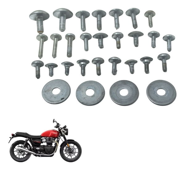 Kit Parafusos Carenagem Triumph Street Twin 900 16-22 Origin