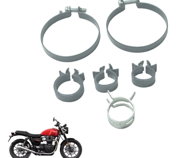 Kit Abraçadeiras Diversas Triumph Street Twin 900 16-22 Orig