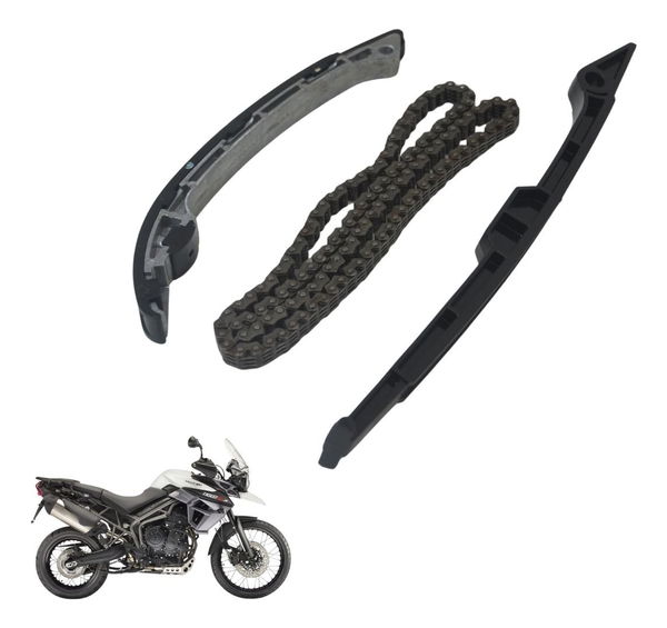 Kit Guia Tensor Corrente Comando Triumph Tiger 800 Xcx 15-17