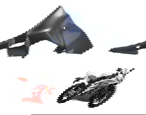 Carenagem Lateral Direita C/avaria Yamaha Yzf R6 06-12 Origi