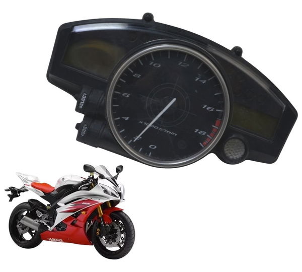 Painel C/detalhe Yamaha Yzf R6 06-12 Original Preto