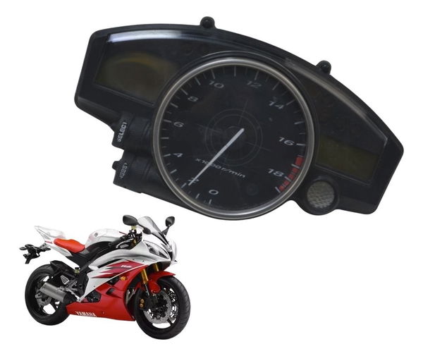 Painel C/detalhe Yamaha Yzf R6 06-12 Original Preto