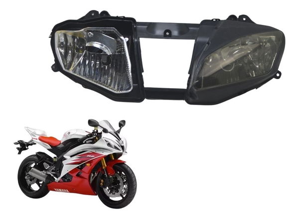Farol Bloco Óptico C/avaria Yamaha Yzf R6 06-12 Original