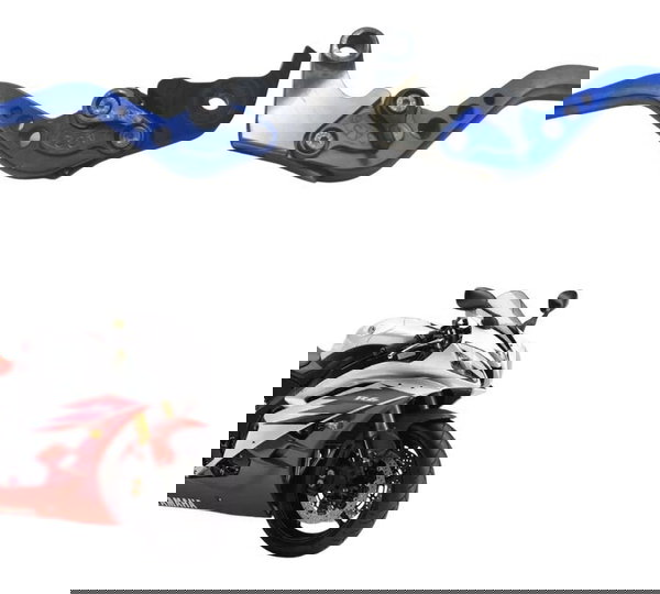 Par Manete Esportivo C/detalhes Yamaha Yzf R6 06-12