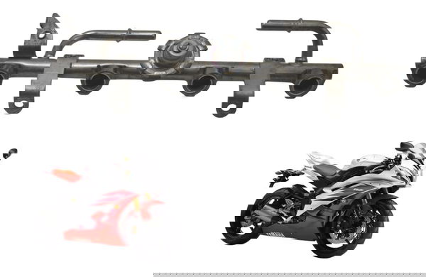 Flauta Baixa C/regulador Pressão Yamaha Yzf R6 06-08 Origina