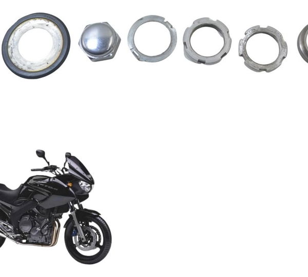 Jogo Porca Mesa Inferior Yamaha Tdm Twin 900 02-08 Original