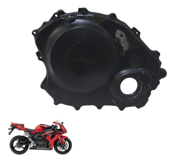 Tampa Embreagem Motor Dir C/avaria Honda Cbr 1000 Rr 04-07 Preto