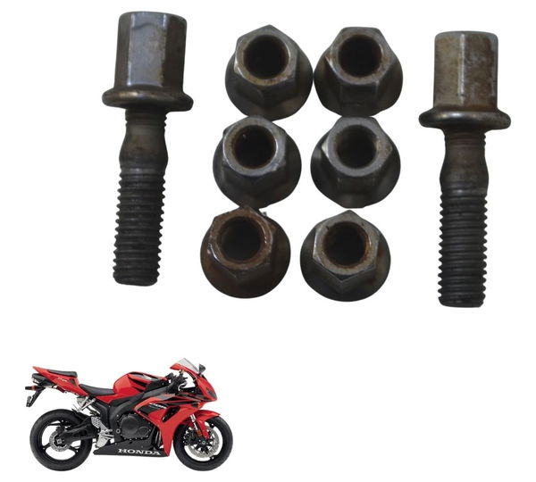 Jogo Porca Escape Honda Cbr 1000 Rr 04-07 Original