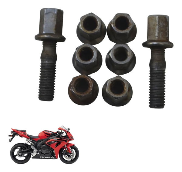 Jogo Porca Escape Honda Cbr 1000 Rr 04-07 Original