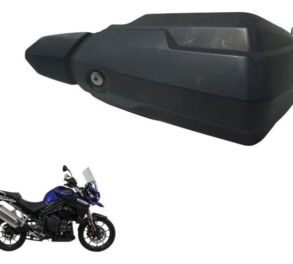 Protetor Punho Esq C/avaria Triumph Tiger 1200 Ex 12-17 Orig Preto Esquerdo
