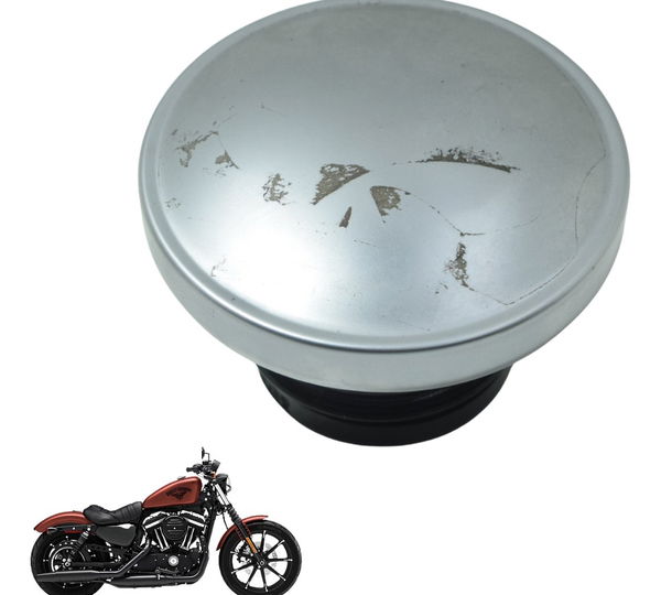 Tampa Tanque Harley Sportster Iron 883 14-19 Original Prateado