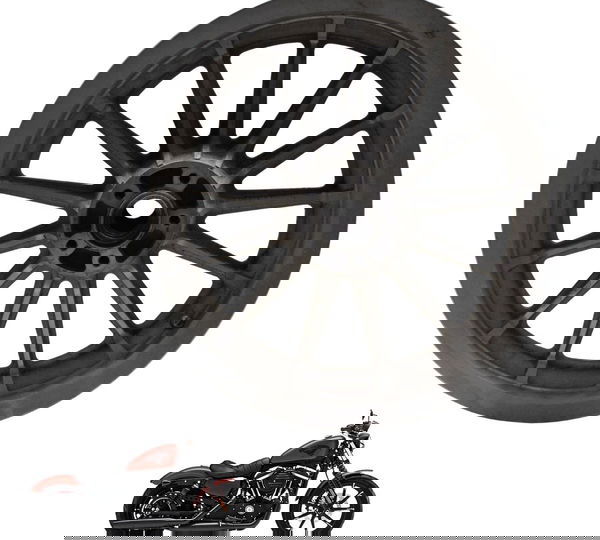 Roda Traseira Harley Sportster 883r 08-13 Original Preto