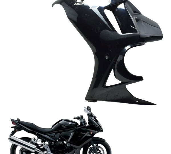 Carenagem Lateral Esq C/ Detal Suzuki Gsx 650f 09-12 Origina Preto