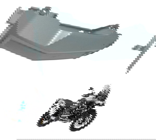 Carenagem Grade Farol C/ Avaria Bmw R1200 Gs Adv 13-19 Orig Cinza