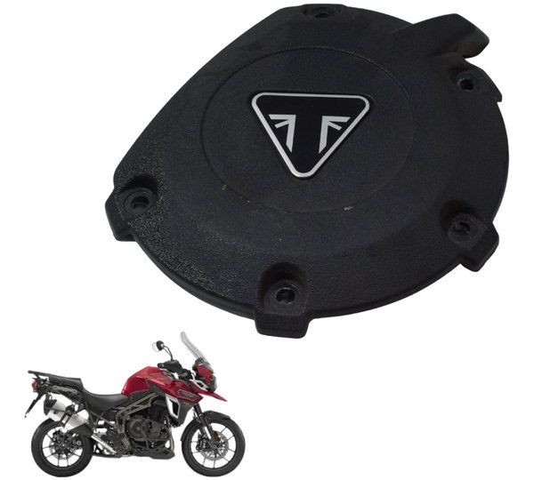 Acabamento Tampa Motor Triumph Tiger 1200 Xca 2017 Original Preto