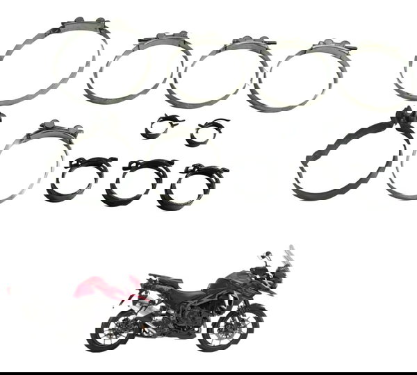 Abraçadeiras Diversas Triumph Tiger 1200 Xca 2017 Original