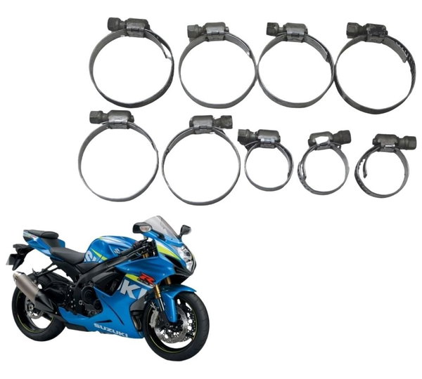 Kit Abraçadeiras Suzuki Gsx-r Srad 750 Gp 14-16 Original