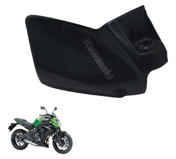 Carenagem Lateral Direita Kawasaki Er 6n 13-17 Original Preto