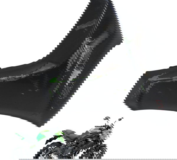 Carenagem Lateral Dir C/ Avaria Kawasaki Er 6n 13-17 Orig Preto