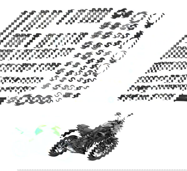 Kit Parafusos Diversos Kawasaki Er 6n 13-17 Original Kit Parafusos Diversos Kawasaki Er 6n 13-17 Original