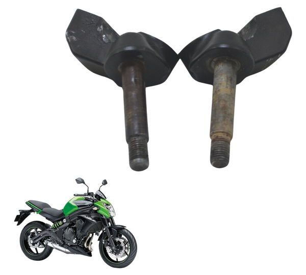 Par Riser Guidão Inferior Kawasaki Er 6n 13-17 Original Preto