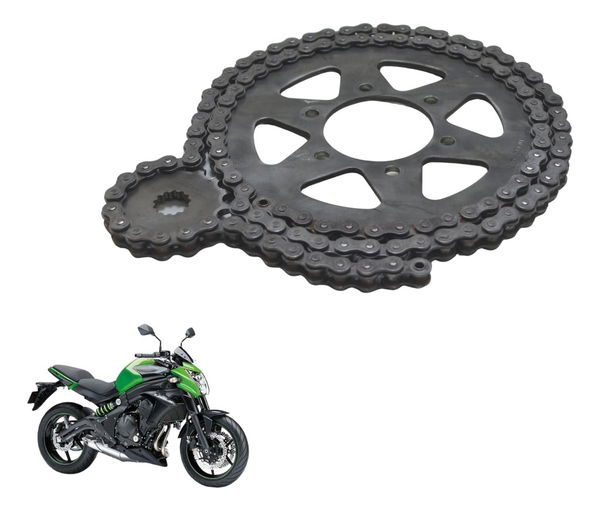 Kit Relação S/ Emenda Kawasaki Er 6n 13-17 Original Cinza Kit Relação S/ Emenda Kawasaki Er 6n 13-17 Original Cinza