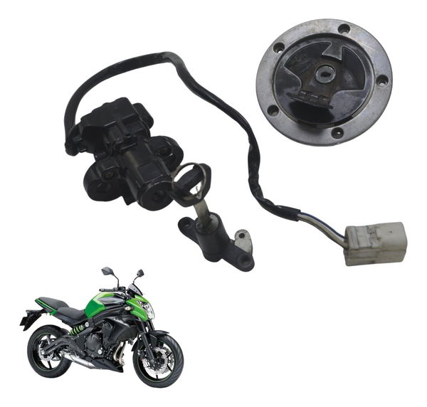 Kit Chave Ignição Kawasaki Er 6n 13-17 Original Kit Chave Ignição Kawasaki Er 6n 13-17 Original