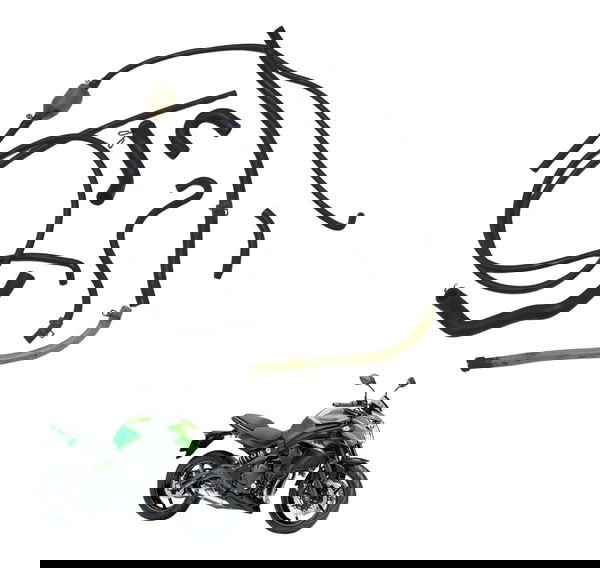 Kit Mangueiras Kawasaki Er 6n 13-17 Original Kit Mangueiras Kawasaki Er 6n 13-17 Original